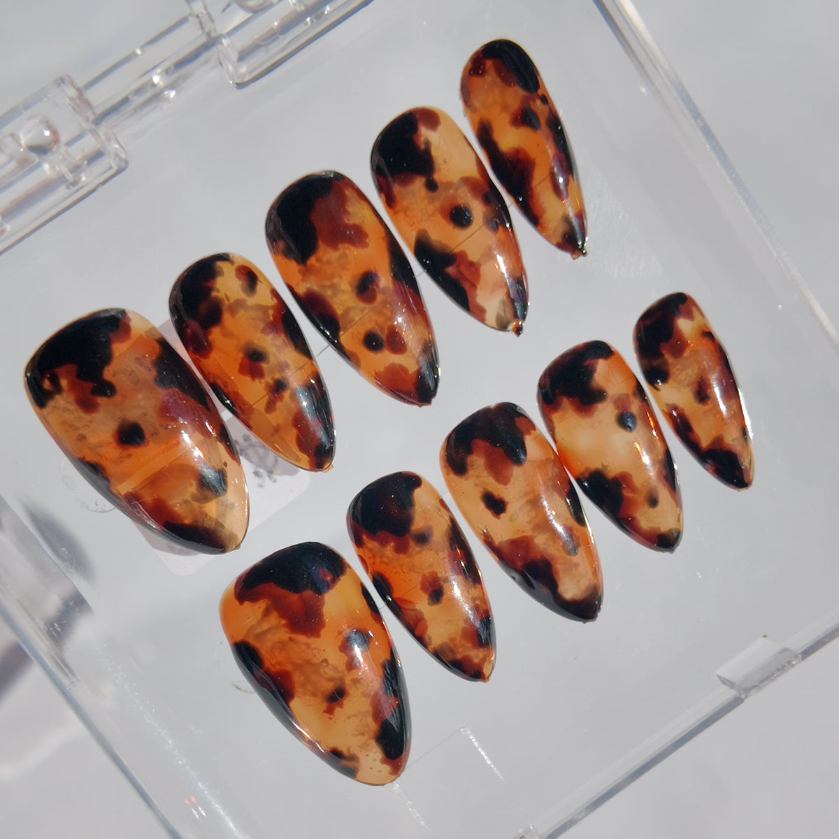 Tortoise Shell Press-On Nails
