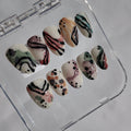 Abstract Water Color Nails