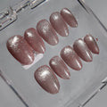 Pink Cat Eye Press-On Nails